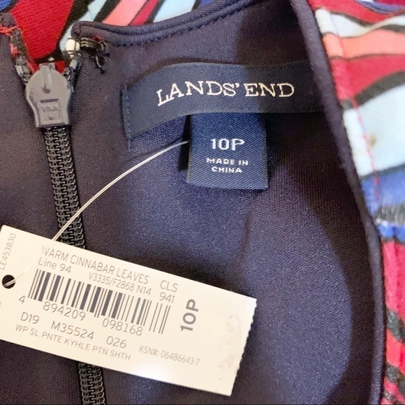 LANDS END Ponte Knit Stretch Sheath Dress - Picture 7 of 8